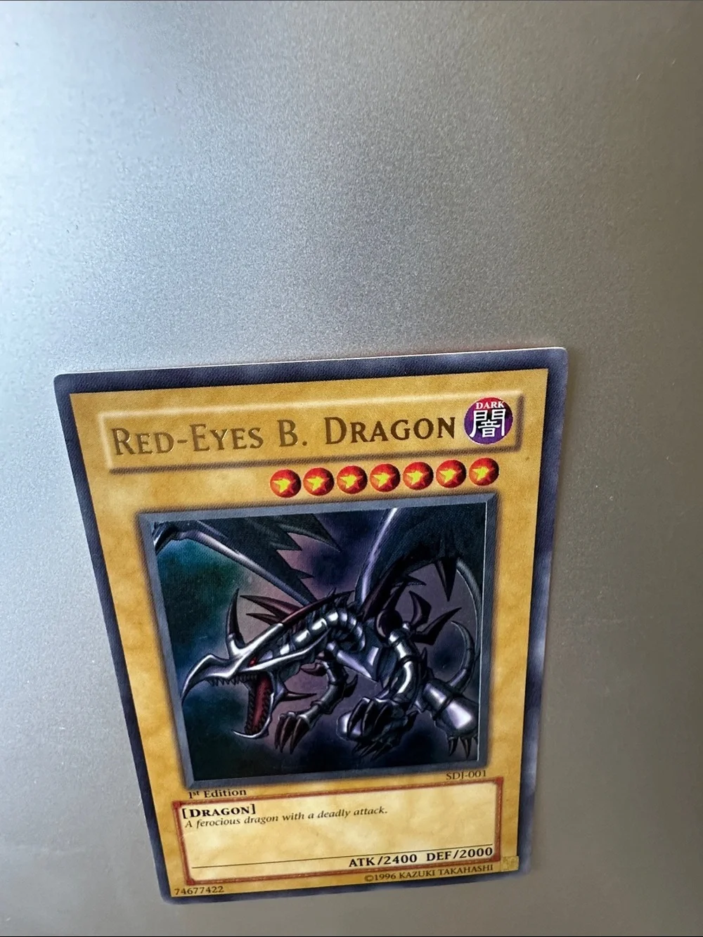 Yu-Gi-Oh! Red-Eyes B. Dragon Card - 1st Edition (SDJ-001)